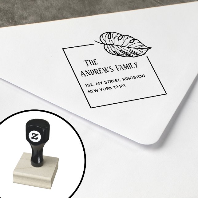 Botanisches Leaf Gummistempel (Von Creator hochgeladen)