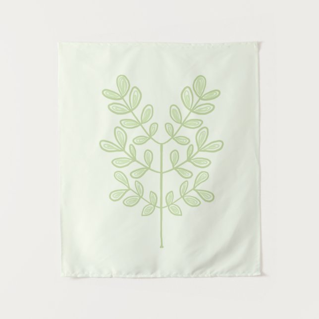 Botanisches Leaf Wandteppich (Vorderseite)