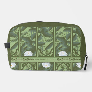 Botanisches Lotus-Muster - Der weiße Lotus Waschbeutel
