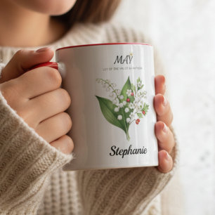 Botanisches Maiglöckchen-Geburtsmonatsgeschenk Tasse