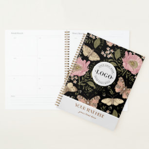 Botanisches Monogramm der modernen trendy Wildblum Planer