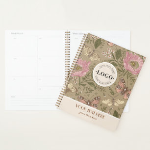 Botanisches Monogramm der modernen trendy Wildblum Planer
