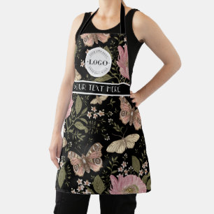 Botanisches Monogramm der modernen trendy Wildblum Schürze