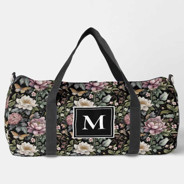 Botanisches Monogramm Duffle Bag (Vorderseite)