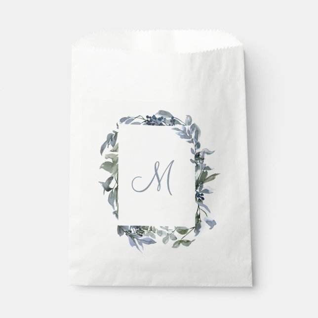 Botanisches Monogramm Geschenktütchen (Vorderseite)