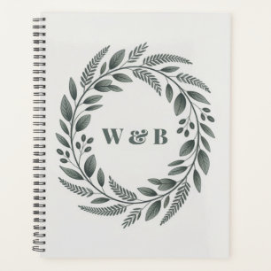 Botanisches Monogramm-Kranz Planer