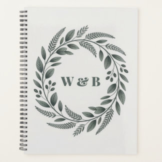 Botanisches Monogramm-Kranz Planer