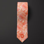 Botanisches Monogramm Peach Krawatte<br><div class="desc">Fügen Sie Ihrem Hochzeitsensemble einen farbigen Pop mit unserer Peach Botanical Monogram Neck Tie hinzu. Die Kombination aus Pfirsich und botanischem Design strahlt Eleganz aus. Pair es mit unseren passenden Socken,  um Ihren anspruchsvollen Look zu vervollständigen.</div>