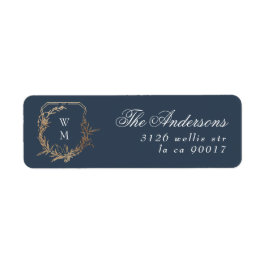 Botanisches Monogramm-Wappen