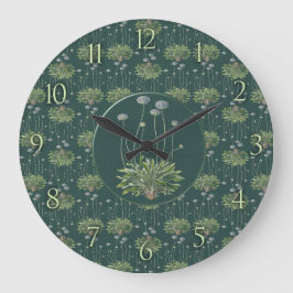 Botanisches Motiv Große Wanduhr