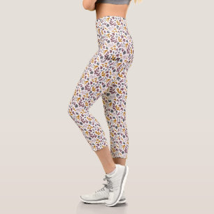 Botanisches Muster anpassen Capri Leggings
