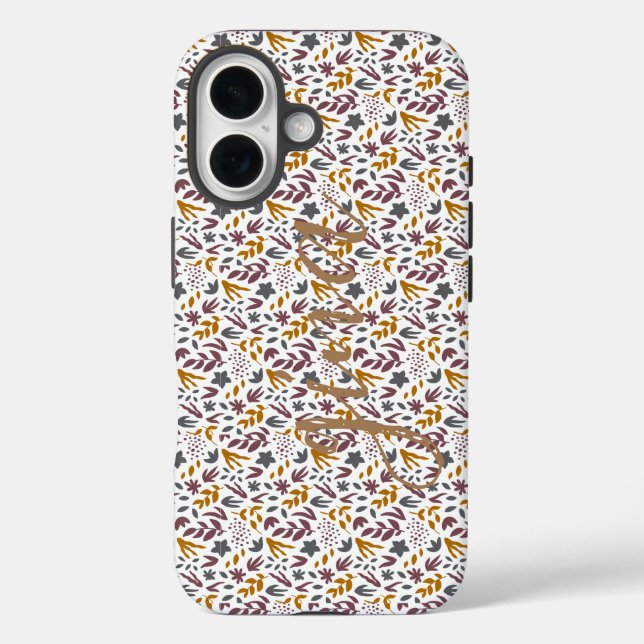 Botanisches Muster anpassen Case-Mate iPhone Hülle (Rückseite)