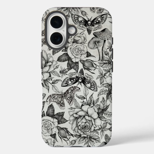 Botanisches Muster Case-Mate iPhone Hülle (Rückseite)