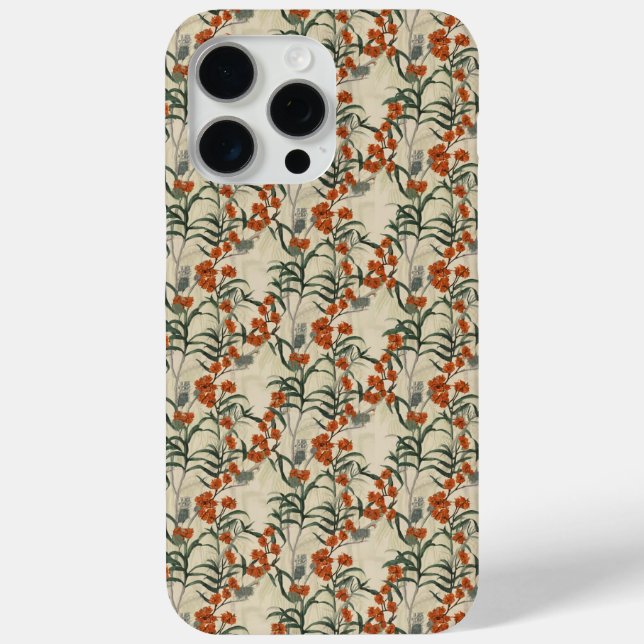 Botanisches Muster Case-Mate iPhone Hülle (Rückseite)