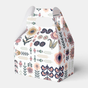 Botanisches Muster der Folkkunst Geschenkschachtel