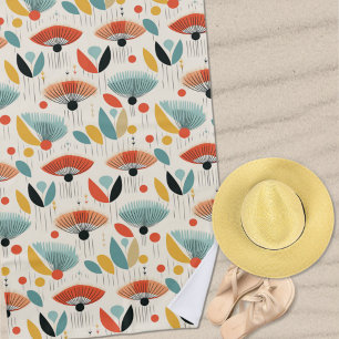 Botanisches Muster des MCM Retro Strandtuch