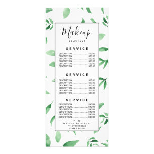 Botanisches Muster des modernen grünen Werbekarte