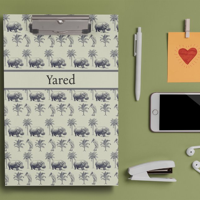 Botanisches Muster des Nils, kundenspezifisch Klemmbrett (Von Creator hochgeladen)