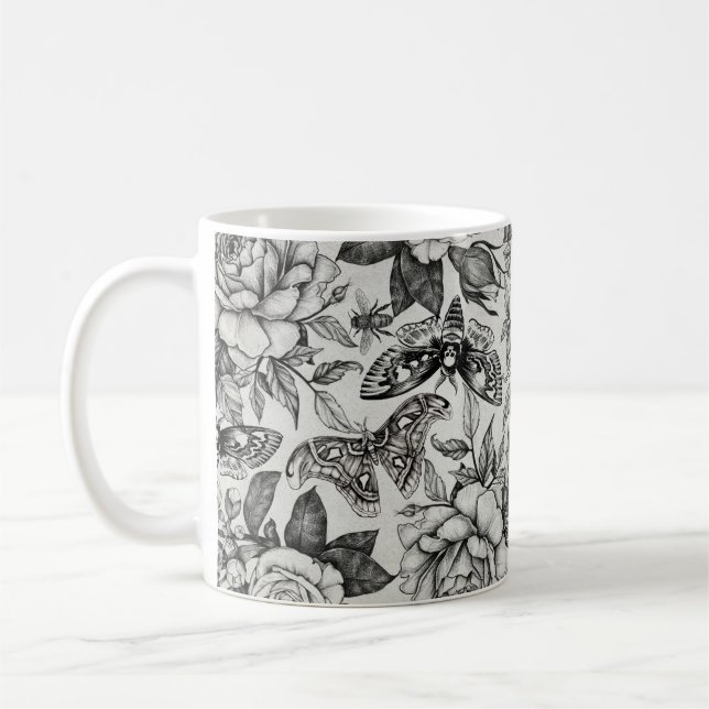 Botanisches Muster Kaffeetasse (Links)