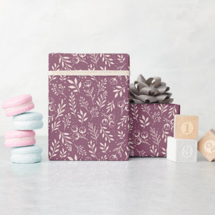 Botanisches Muster - Umhüllungspapierwalze Geschenkpapier
