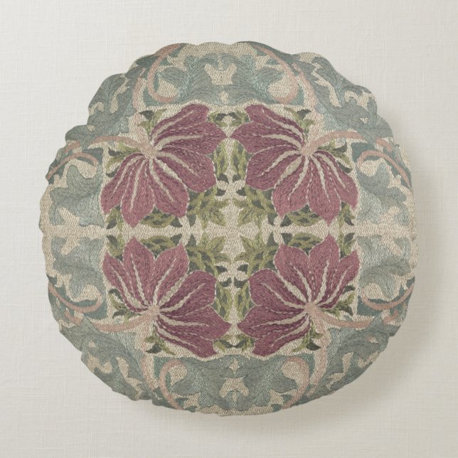 Botanisches Muster - William Morris Kissen (Vorderseite)