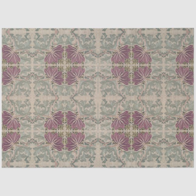 Botanisches Muster - William Morris Seidenpapier (Vorderseite)