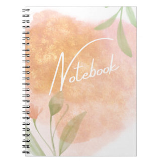 Botanisches Notebook mit Uni Notizblock