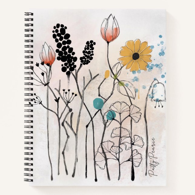 Botanisches Notebook Notizbuch (Vorderseite)