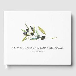 Botanisches Olivenöl Hochzeitstorch Gästebuch