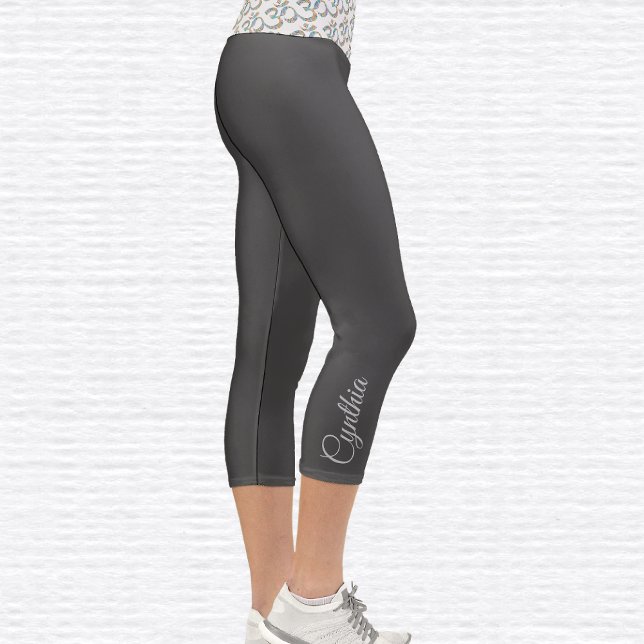 Botanisches Om-Symbol Hochwaiste Capri Leggings (Von Creator hochgeladen)