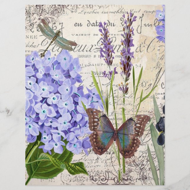 Botanisches Origamipapier (Vorderseite)