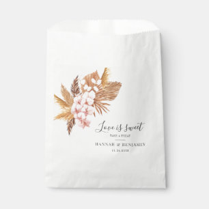 Botanisches Pampas Grass Hochzeit Vielen Dank Geschenktütchen