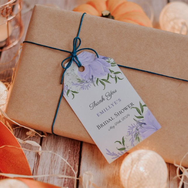 Botanisches Periwinkle Brautparty Gevor Geschenkanhänger (Von Creator hochgeladen)