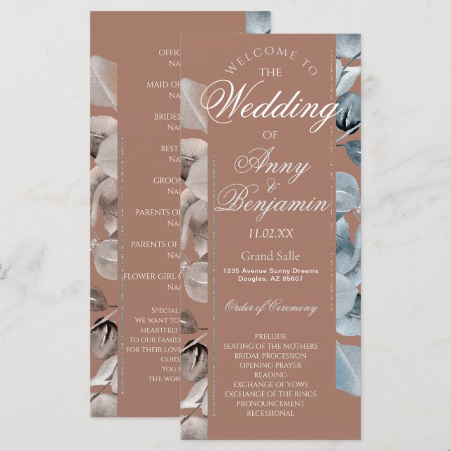 Botanisches Programm Mocha Mousse 2 (Vorne/Hinten)