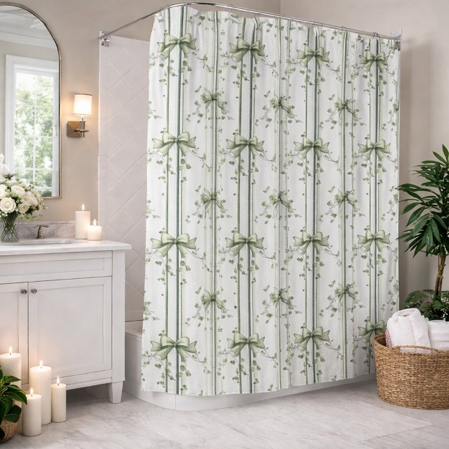 Botanisches Rankendesign Duschvorhang (Von Creator hochgeladen)