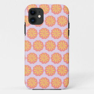 Botanisches Rosa und Gelbe Blume Case-Mate iPhone Hülle