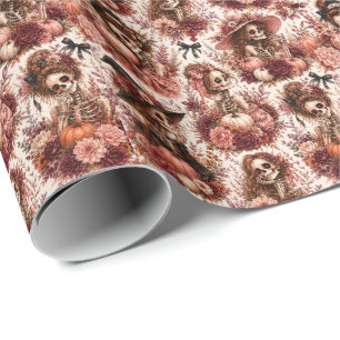 Botanisches Skelett Geschenkpapier