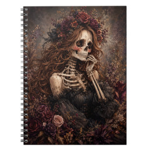 Botanisches Skelett Journal Notizblock
