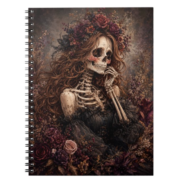 Botanisches Skelett Journal Notizblock (Vorderseite)