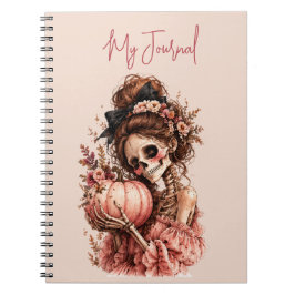 Botanisches Skelett Journal Notizblock