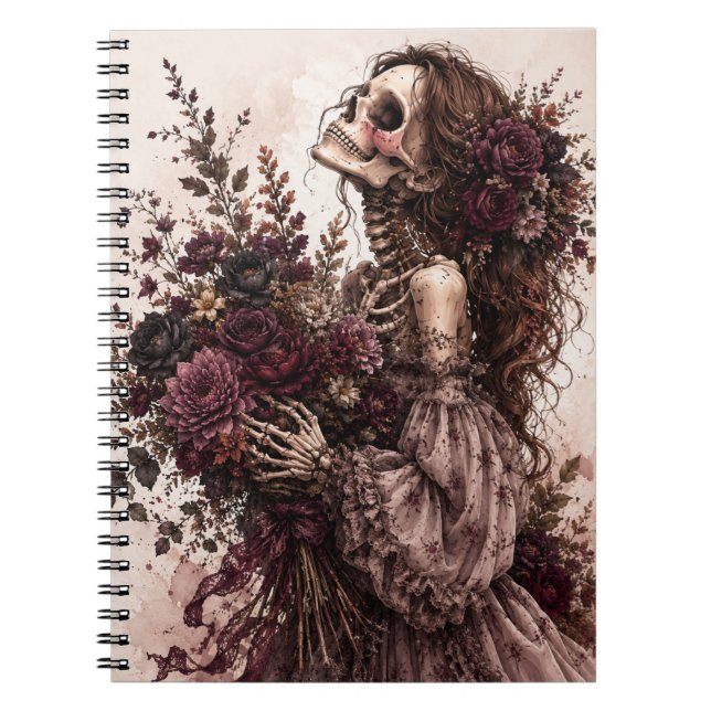 Botanisches Skelett Journal Notizblock (Vorderseite)