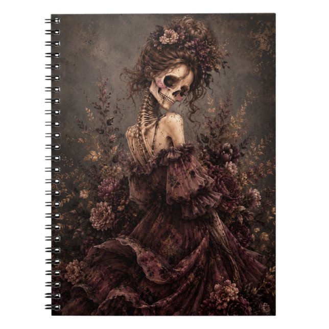 Botanisches Skelett Journal Notizblock (Vorderseite)