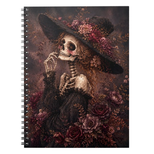 Botanisches Skelett Journal Notizblock (Vorderseite)