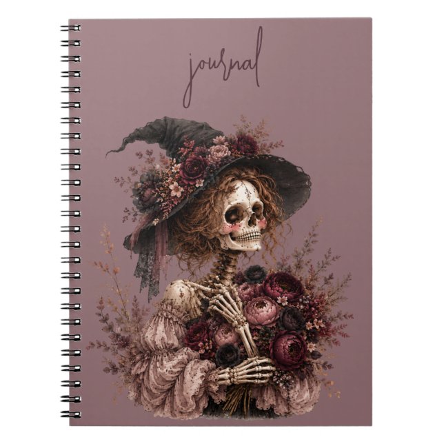 Botanisches Skelett Journal Notizblock (Vorderseite)