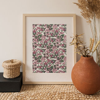 Botanisches Stoffdesign Découpage-Seidenpapier Seidenpapier