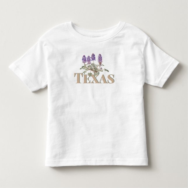Botanisches Texas Bluebonnet 2 Kleinkind T-shirt (Vorderseite)
