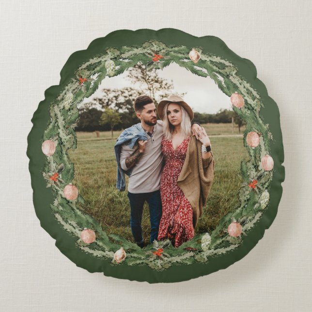 Botanisches und florales Foto Rundes Kissen (Vorderseite)