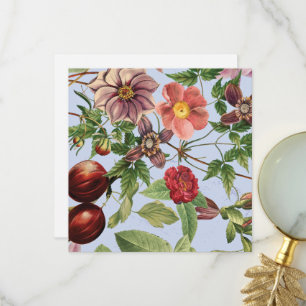 Botanisches Vintage-Design Dankeskarte