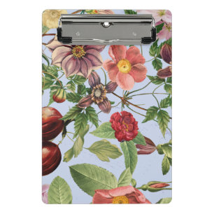 Botanisches Vintage-Design Mini Klemmbrett