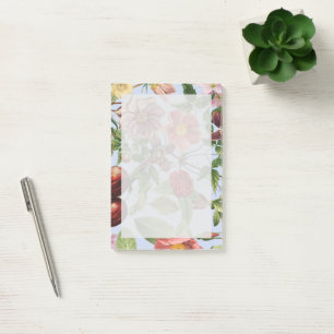 Botanisches Vintage-Design Post-it Klebezettel